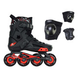 Patins Traxart Revolt Preto Kit De Proteção Sse 613