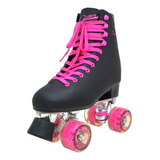 Patins Traxart Tradicional Glitter Preto L9