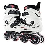 Patins Traxart Volt 2 0 Branco Inline Freestyle 80mm ABEC 9