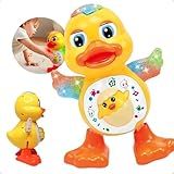 Pato Dançante Brinquedo Infantil Musical Dança Anda Mexe Com Luz E Som Patinho Dançante Grande