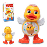 Pato Dançante Brinquedo Musical Dança Anda Mexe Luz E Som