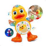 Pato Dançante Musical Com Luzes E Som Brinquedo Infantil Mex