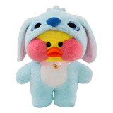 Pato De Pelúcia Lalafanfan Tiktok Fantasia Stitch Fofo 30cm