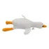 Pato Marreco Ganso Branco Deitado Voando Macio Fofinho 37cm