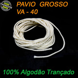 Pavio Grosso 10 Metros Para Vela Artesanal Sem Fio Cobre
