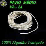 Pavio Médio 10 Metros Para Vela Artesanal Sem Fio Cobre