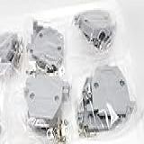 Pc Accessories Pacote Com 10 Capas De Plástico Cinza Para Conectores DB 25 Parafusos Curtos 25 Pinos Pacote Com 10