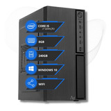 Pc Computador Cpu Intel Core I5 8gb Ssd 240gb + Wifi + Nfe