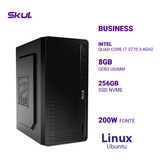 Pc Core I7 3770 3.4ghz 8gb Ddr3 Ssd 256gb Nvme 200w Linux