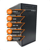 Pc Cpu Intel Core I7 4 Geração 16gb Ssd 1tb Gravador Cd Dvd
