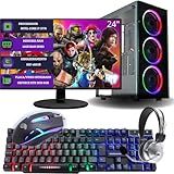 PC Gamer Completo DreamComputers Intel Core I7 16gb DDR3 SSD 480GB Fonte 500W Geforce RTX 3050 8gb Monitor 24 HDMI