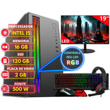 Pc Gamer Completo Intel I5 16gb Ssd 120gb Com Placa De Vídeo