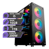 Pc Gamer Computador Cpu Intel I5 Hd 1tb Memoria Ram 16gb