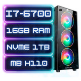 Pc Gamer Cpu Intel I7 6700 16gb Ddr4 Nvme 1tb