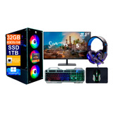 Pc Gamer Cpu Ryzen 7 5700g Ssd 1tb 32gb Monitor 21 5p