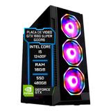 Pc Gamer Fácil Intel I5 12400f 16gb Ssd 480gb Gtx 1660 Super