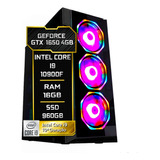 Pc Gamer Fácil Intel I9 10900f 16gb Gtx 1650 4gb Ssd 960gb