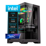Pc Gamer Intel Core I5 Arc A750 8gb 16gb Ddr4 256gb Nvme
