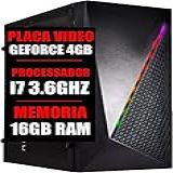 Pc Gamer Intel Core I7   Placa Video GeForce 4Gb   16gb Ram Ssd 480g