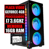 Pc Gamer Intel I7 16gb Ram Ssd 480gb Placa Video 4gb