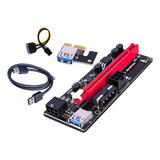 Pci e Riser De 1x A 16x Extensão Para Gpu Cabo Usb Preto