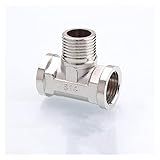 Pçs Encaixe De Tubo De Latão Rosca Macho 1 2 Tipo De Tê De Cobre Níquel De Ligação Aquecedor Adaptador Externo De Fio Interno De Água Viva Cor Tipo 18 Tipo 25