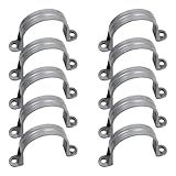 PDETVEO 10 Peças De Tiras De Tubo De PVC De 5 Cm Braçadeiras De Tubo De Plástico Suportes De Suporte De Tubo De 2 Furos Para água Conduíte Elétrico Cabo Mangueira