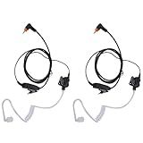 Pdflie 2 Fones De Ouvido De Tubo Acústico De Impacto Com Microfone PTT Para Rádio Motorola DLR110 TLK100 TLK110 SL300 SL1600 SL2600 SL3500e SL4000 SL7000e SL7550 SL7550e SL7580 SL7580e SL7580e