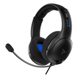 Pdp Lvl50 Wired Stereo Gaming Headset Preto Com Fio Ps4 Ps5