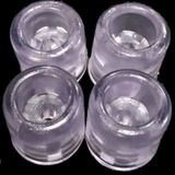 Pé Batente Coxim De Silicone Transparente 4 Unidades Grande