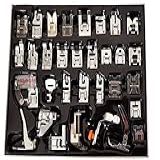 Pé Calcador Sapata Kit 32 Peças Maquina De Costura Doméstica Kit Profissional Maquinas Domésticas Reparo Artesanato