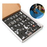 Pé Calcador Sapata Kit 32 Peças Maquina De Costura Doméstica