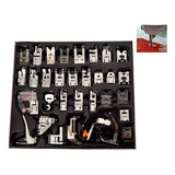 Pé Calcador Sapata Kit 32 Peças Maquina De Costura Doméstica