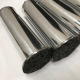 Pé De Aluminio Para Sofás Estofados 10 Cm Altura Kit 4 Pés