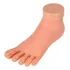Pé Esquerdo Silicone Unhas Gel Dedo Claro Manicure
