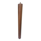 Pé Palito 40cm Rosca 5 16 Amêndoa Marrom Puf Recamier Sofá Mesa Banco Cama Box