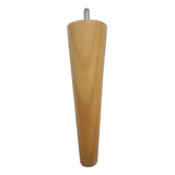 Pé Palito De Madeira Mel 34cm De Altura Para Sofás Puffs Kit 8 Pés 8 Chapas Fixação Grátis