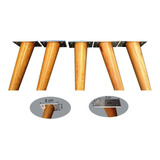 Pé Palito Madeira Angelim Sofa Puffs Kit 5 Und 30 Cm 1 Reto