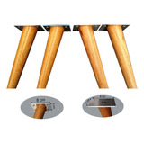 Pé Palito Madeira Angelim Sofa Puffs Kit 8 Und 20 Cm