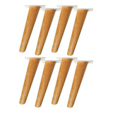 Pé Palito Retro C Base 20cm Angelim Kit 8pcs