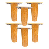 Pe Palito Retrô Reforçado Angelim C base Metal 6un 8cm Reto