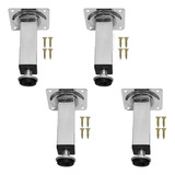 Pé Regulável Móveis Sofá Armário Gabinete 10cm Inox Kit C 4