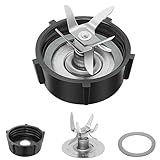 Peças De Reposição Do Liquidificador Para Liquidificador Oster Lâmina De Aço Inoxidável De 6 Pontos Com Tampa De Base De Pote E 1 Peça De Vedação De Anel O Para Liquidificador Oster E Osterizer