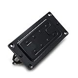 Peças Para Guitarra Elétrica Captador Captador Humbucker Baixo Elétrico Duas Linhas 8 Buracos Captador Pescoço Ponte Preto Dourado Cromado Color Bk 