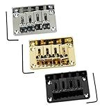 Peças Para Guitarra Elétrica Ponte De Guitarra Elétrica De 4 Cordas Preta Cromada Dourada Para Peças De Ukulele Baixo