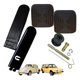 Pedal Acelerador Chapa Kit Capa Pedais Fusca Brasilia