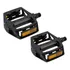 Pedal Alumínio Plataforma Bicicleta Bike Rosca Grossa 9/16 Mtb Preto Com Refletores
