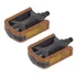 Pedal Bike Nylon Metalciclo Bicolor Rosca Fina 1/2 - Marrom