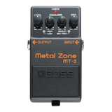 Pedal Boss Efeito Para Guitarra Metal Zone Mt-2 Analógico