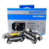 Pedal Clip Shimano Pd m520 Sem Tacos Preto Mtb Original Nf